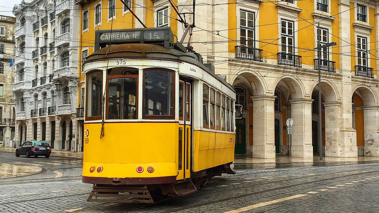 Tram in Lisbon